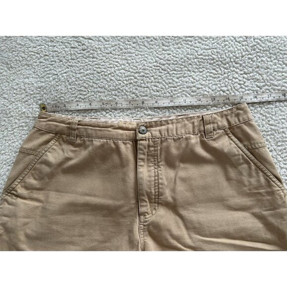 Sportif USA Womens Shorts 100% Organic Cotton Mid Rise Tan/Beige Size 8 - Picture 9 of 13